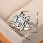 Minimalist Micro-Pavé Round Zirconia Ring