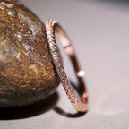 Minimalist Zirconia Ring in Three Metal Tones