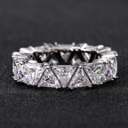 Vintage-Style Triangle Stone Ring