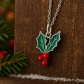 Kerstketting met hulstblad