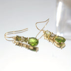 Vintage Bohemian Green Zirconia Geometric Earrings