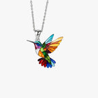 Handmade Colourful Hummingbird Necklace