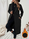 Classic Longline Coat with a Softly Tailored Feminine Cut