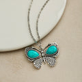 Vintage Bohemian Turquoise Pendant Necklace in Five Shapes