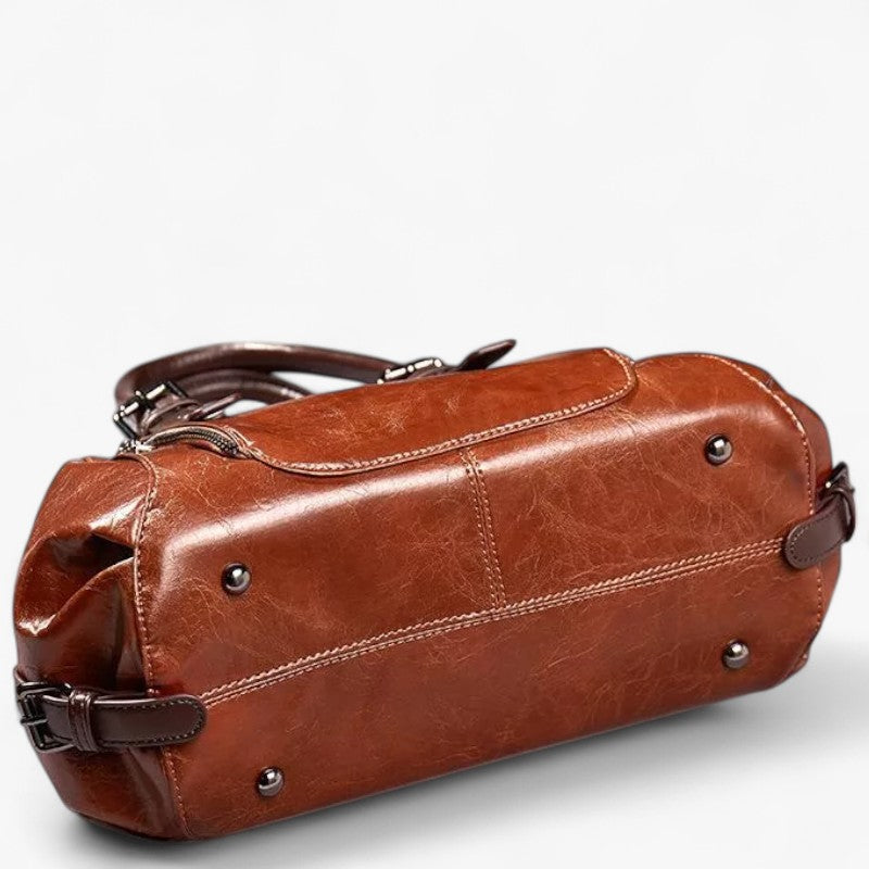 Scratch and Stain-Resistant Premium Leather Shoulder Bag