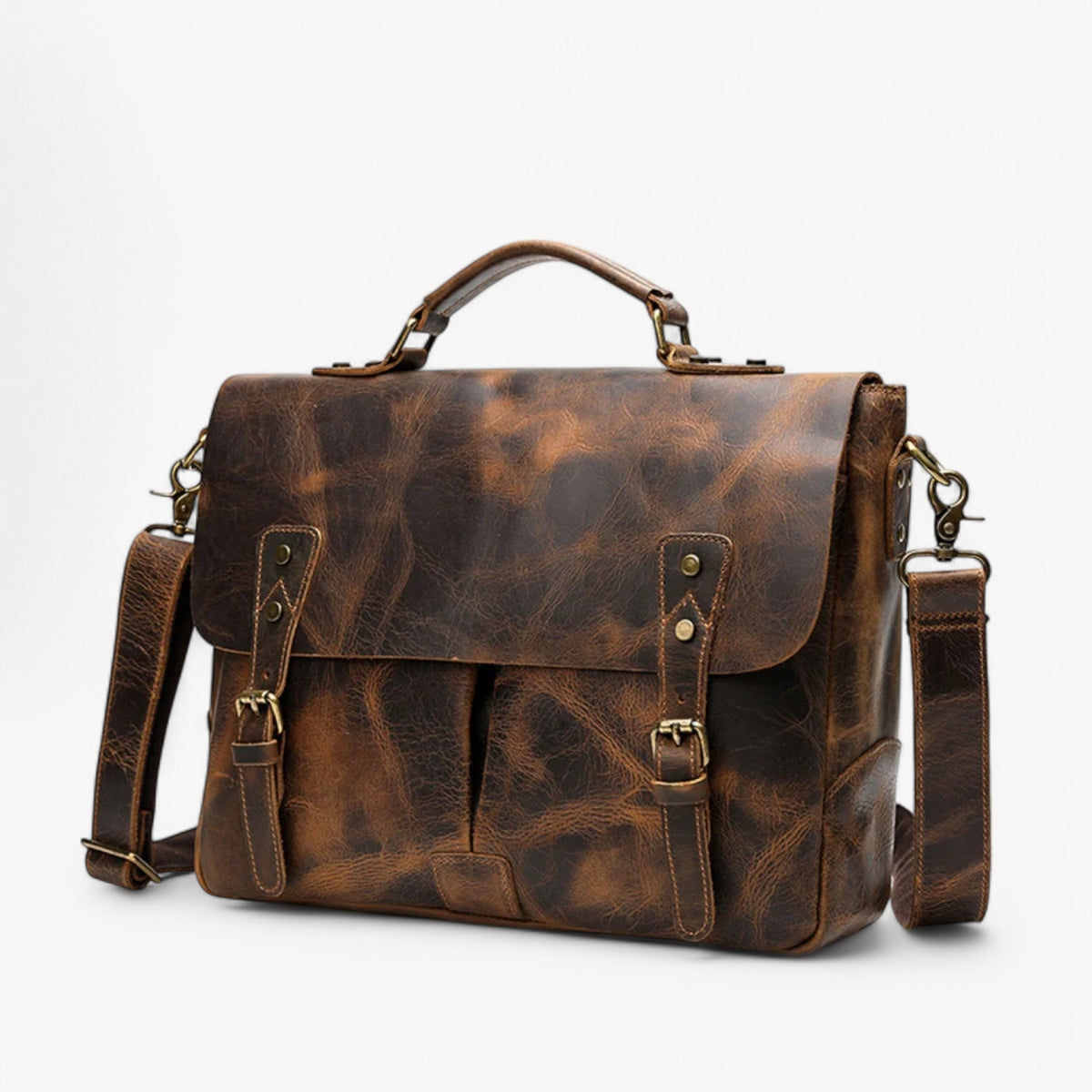 Men's Classic Vintage Genuine Leather Shoulder Bag