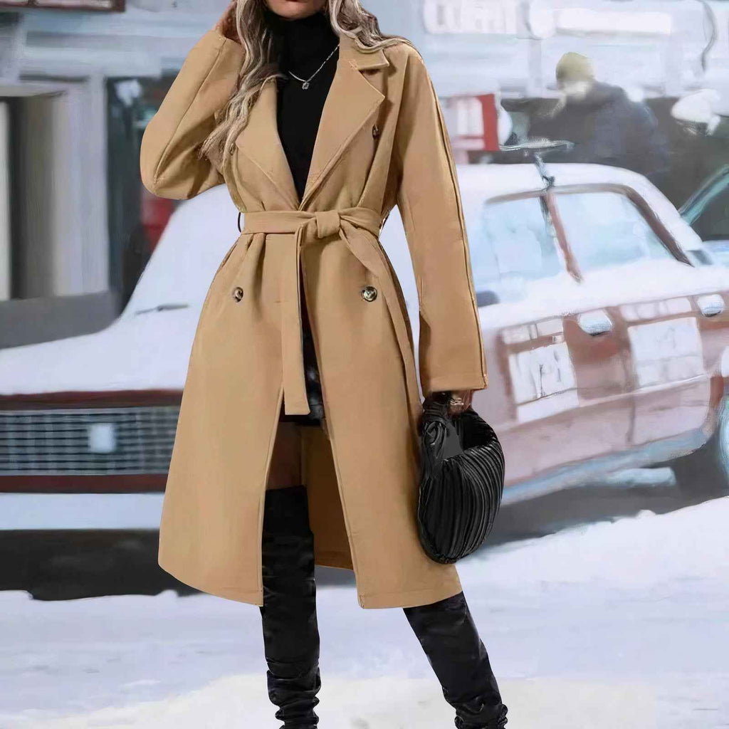Straight-Cut Coat with a Streamlined Everyday Silhouette