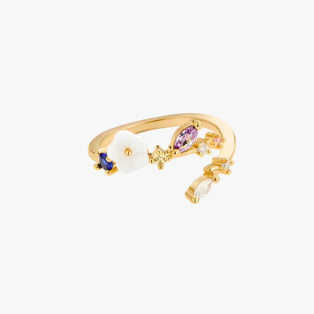 Adjustable Spring Flower Self-Love Ring