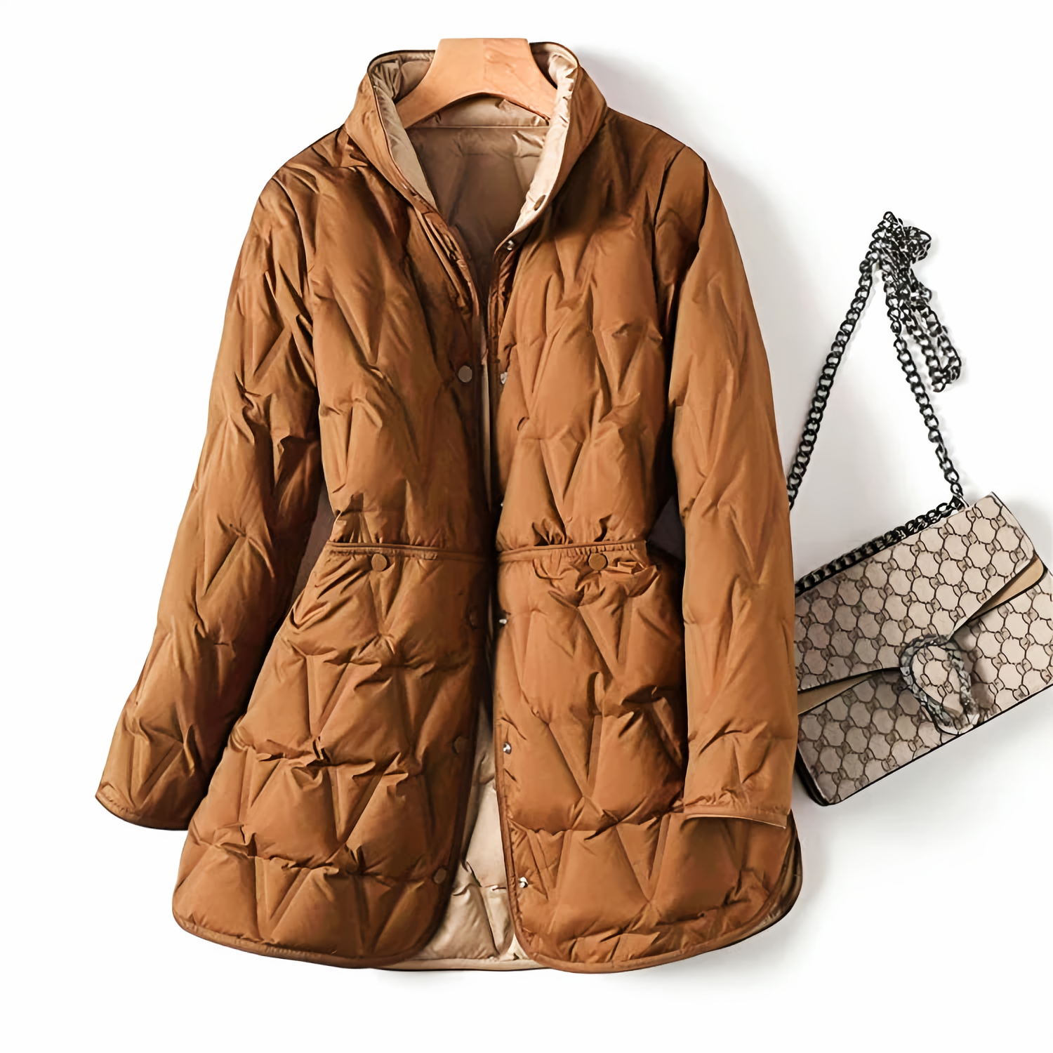 Everyday Winter Coat with a Simple, Polished Outline