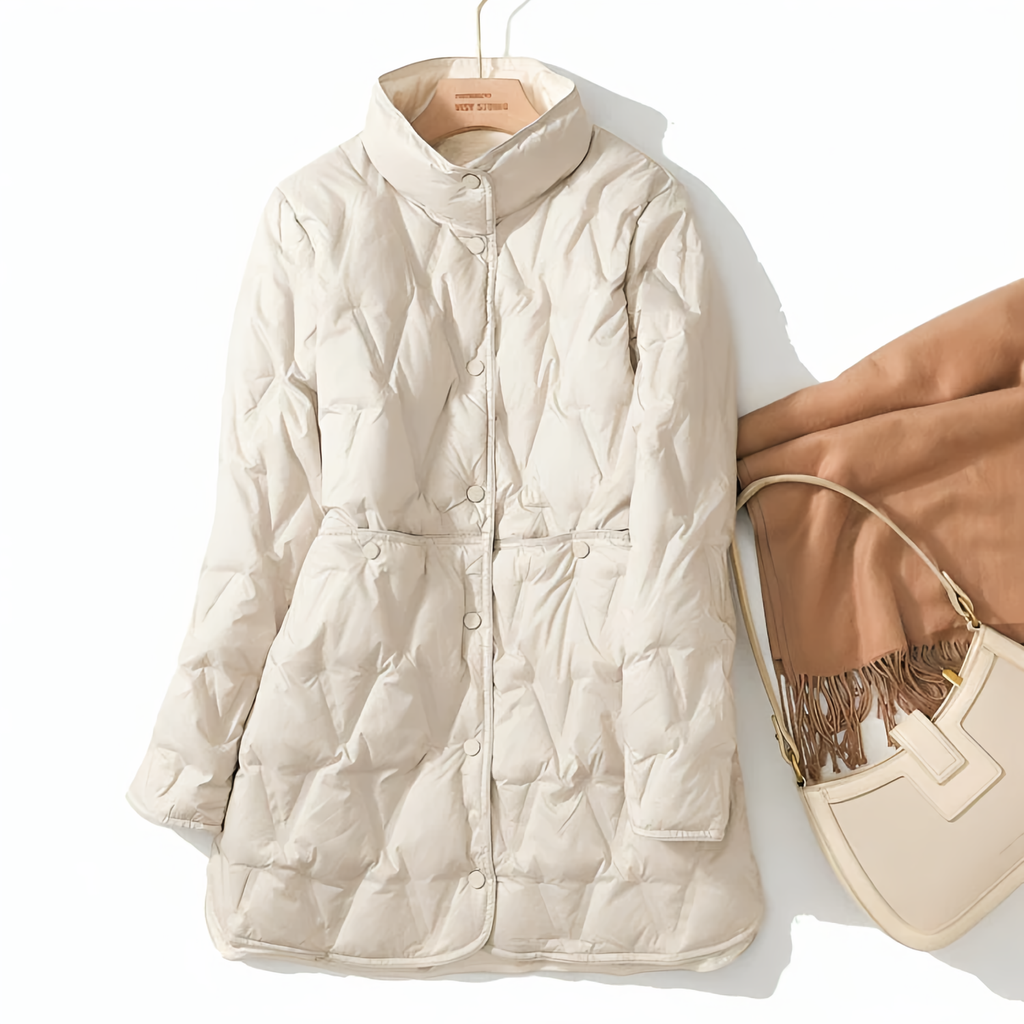 Everyday Winter Coat with a Simple, Polished Outline