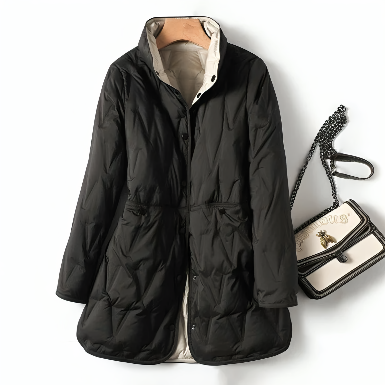 Everyday Winter Coat with a Simple, Polished Outline