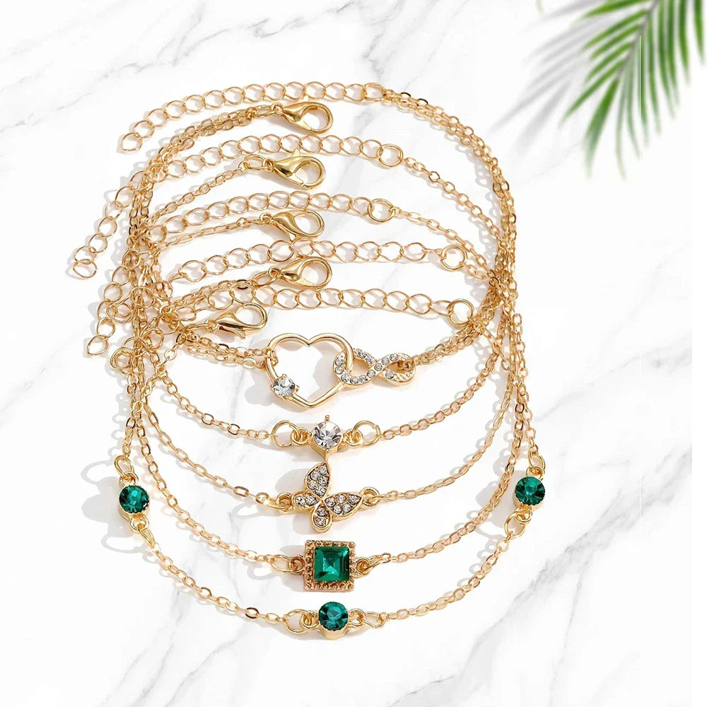 Five-Piece Infinity Bracelet Collection