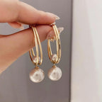 Vintage-Style Pearl Earrings with Soft Glow
