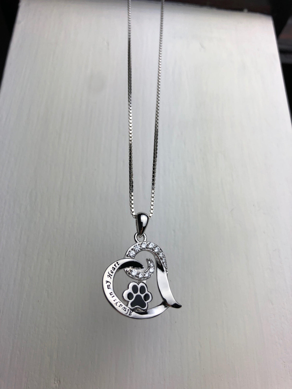 Stainless Steel Dog Memorial Necklace