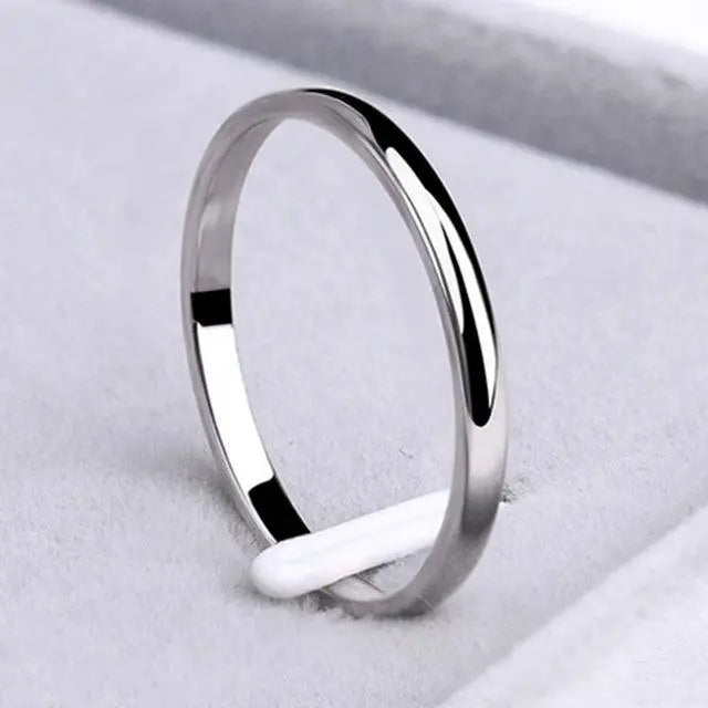 Simple Band Ring in Three Metal Tones