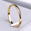 Simple Band Ring in Three Metal Tones