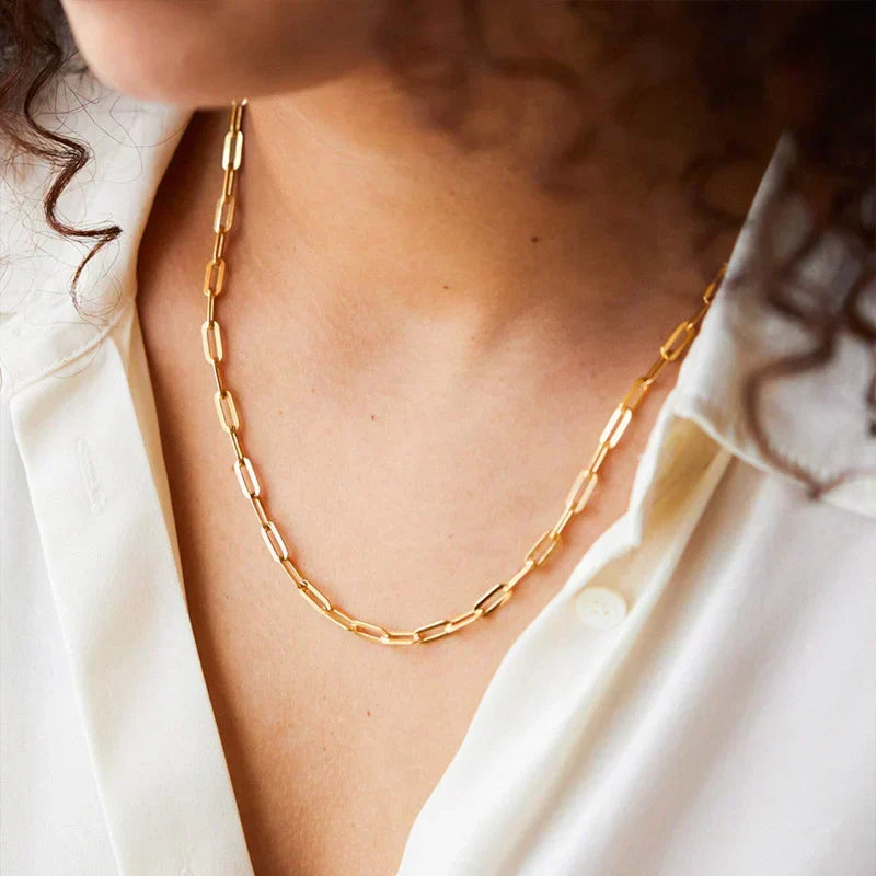 Chain Necklace in Three Metal Tones
