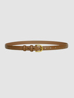 Women's Slim Faux Leather Buckle Belt