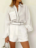 Two-Piece Top and Shorts Set with a Relaxed Summer Cut