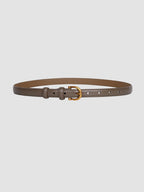 Women's Slim Faux Leather Buckle Belt