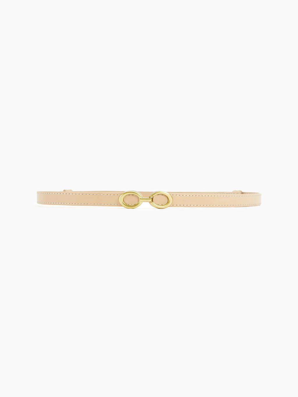 Faux Leather Belt with Linked Buckle