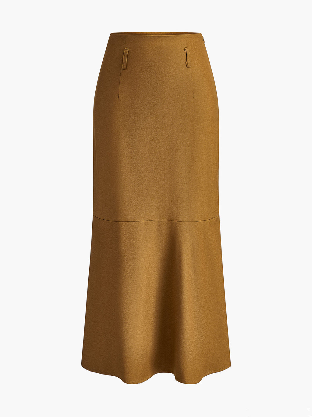 Women's Flared Maxi Skirt with High Waist
