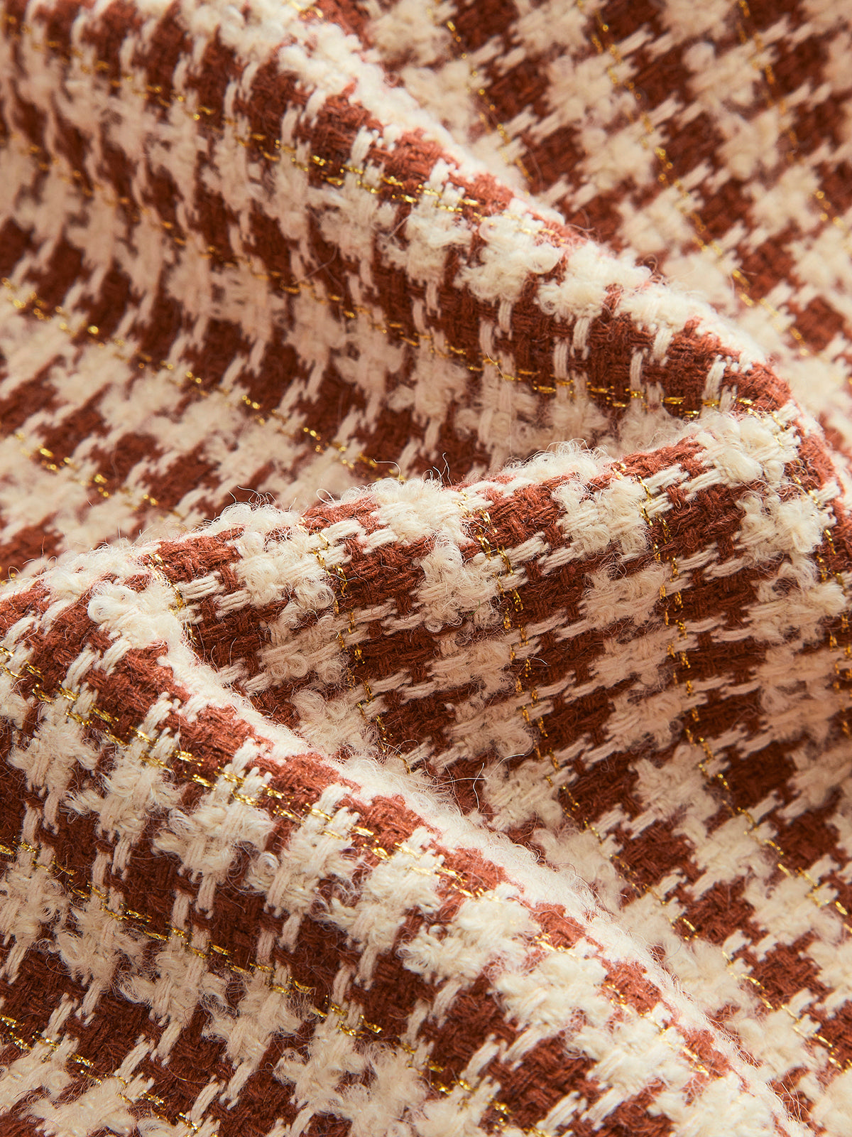 Textured A-Line Skirt with High Waist