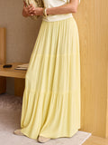Lightweight Layered Rayon Maxi Skirt
