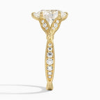 Pear-Cut Flower Ring