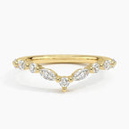Crystal Cluster Statement Ring on Slim Band