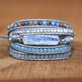 Blue Kyanite Wrap Bracelet