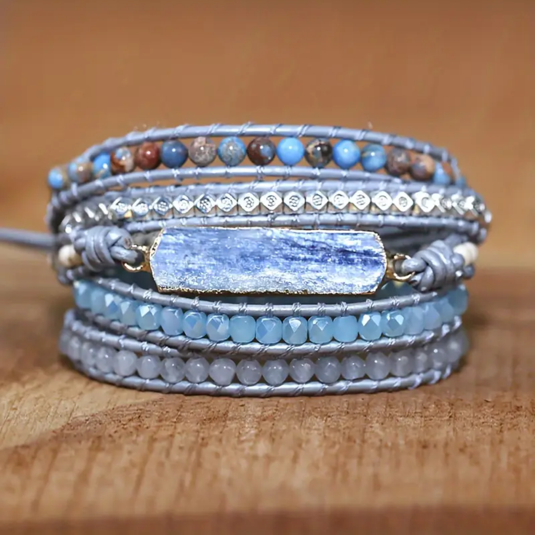 Blue Kyanite Wrap Bracelet