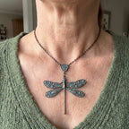Bohemian Multicolour Bead Dragonfly Necklace