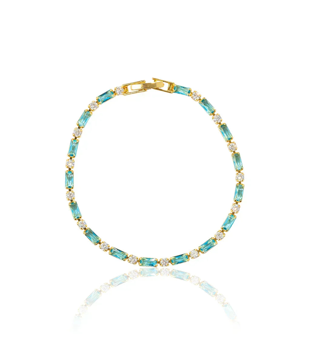 Gold-Tone Turquoise Bracelet