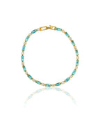 Gold-Tone Turquoise Bracelet