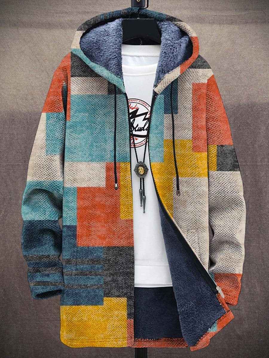 Vest met rits, kunstprint en een ruimere oversized optie
