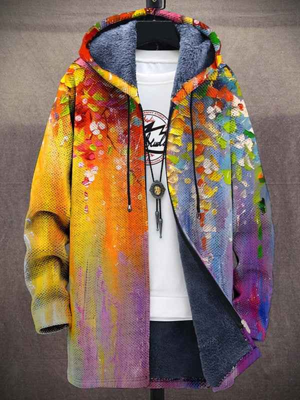 Vest met rits, kunstprint en een ruimere oversized optie