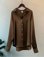 Women's Classic Collar Blouse with Long Sleeves