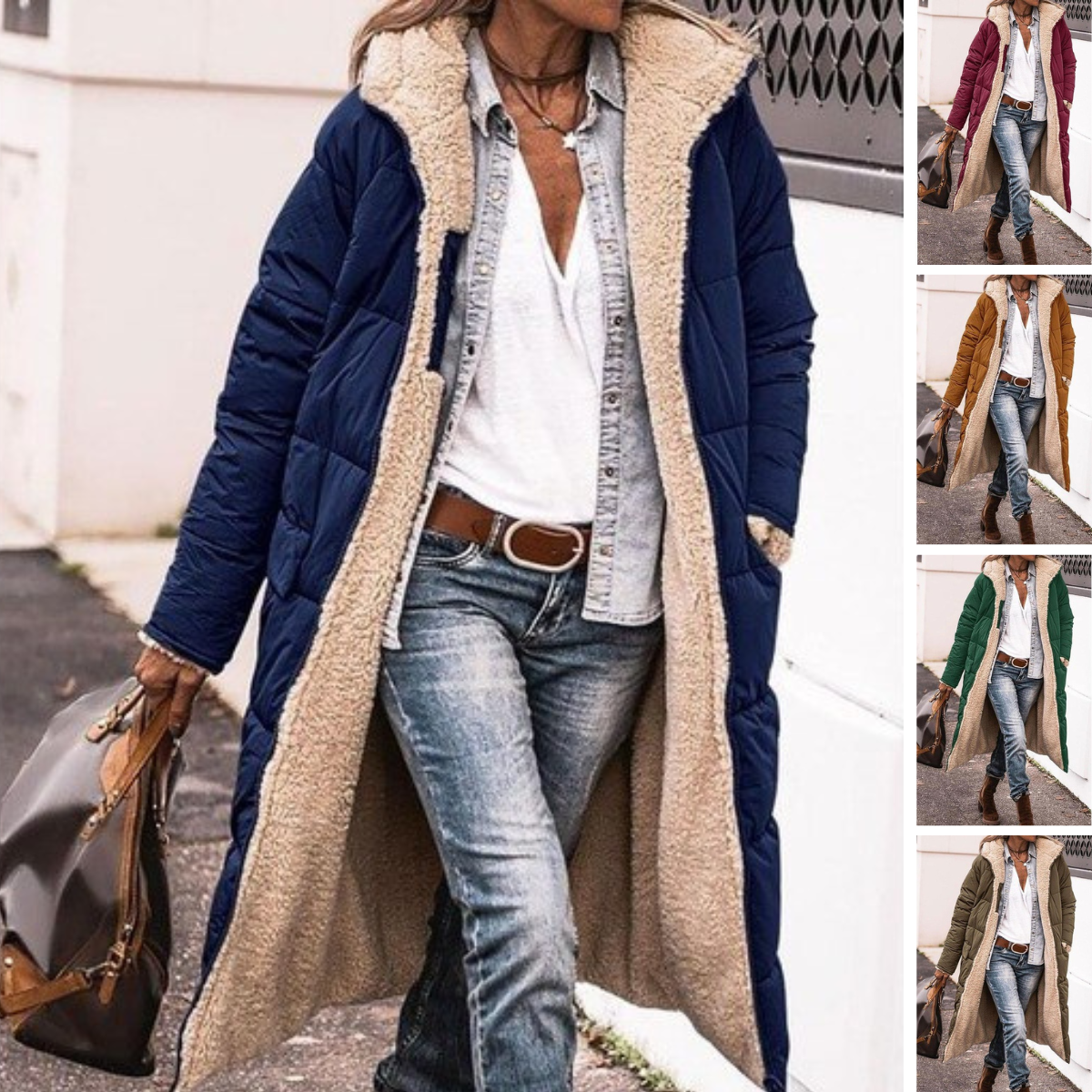 Reversible Winter Coat with Two Looks in One Warm Layer