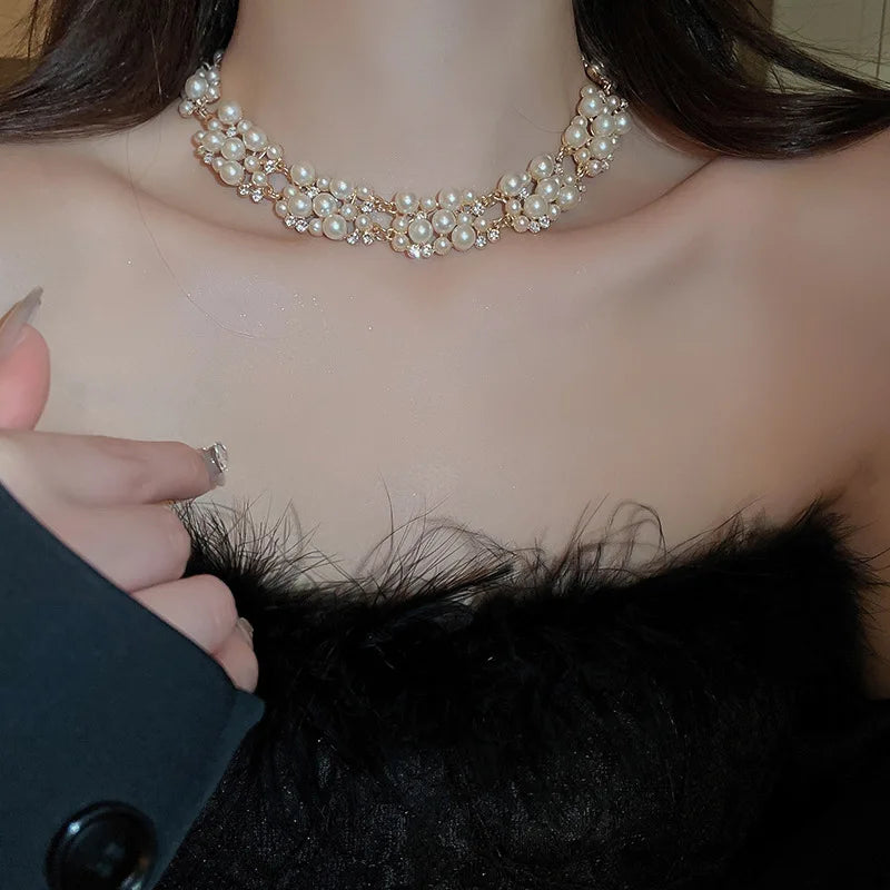 Pearl and Crystal Jewellery Set