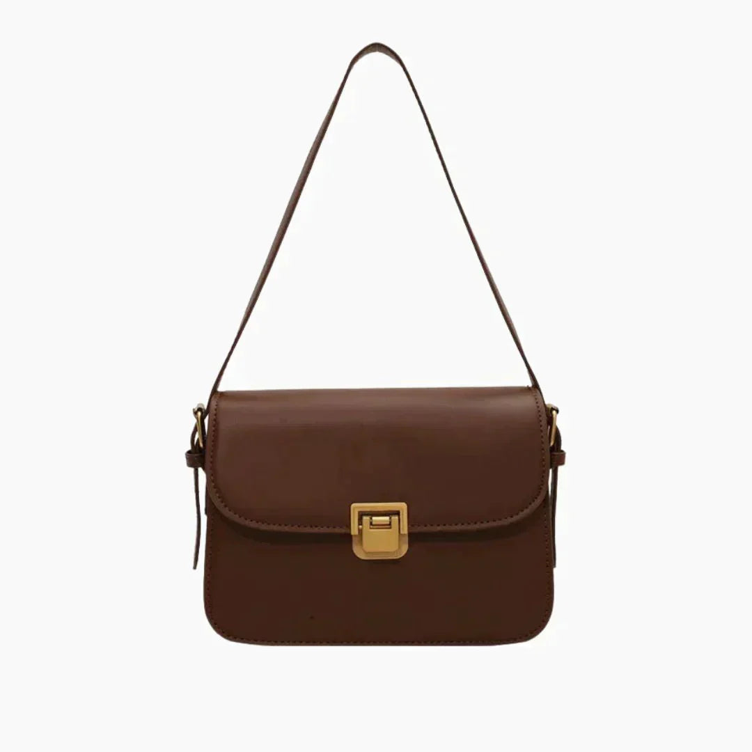 Compact Premium Vegan Leather Shoulder Bag