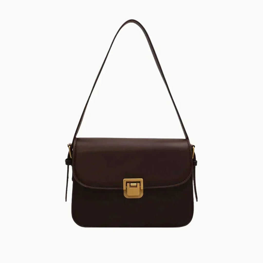 Compact Premium Vegan Leather Shoulder Bag