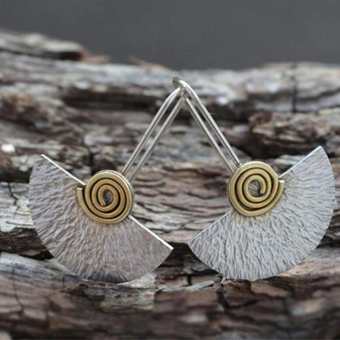 Indian-Style Boho Silver-Tone Earrings
