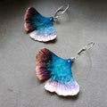 Blue Butterfly Boho Earrings in Sterling Silver