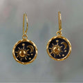 Boho-oorbellen met zon en maan