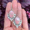 Boho acryl oorbellen van sterling zilver