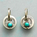 Boho Turquoise Opal-Look Earrings in Sterling Silver