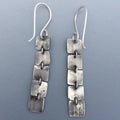 Silver-Plated Boho Stacked Bar Earrings