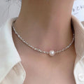 Pearl Strand Choker with Centre Pearl