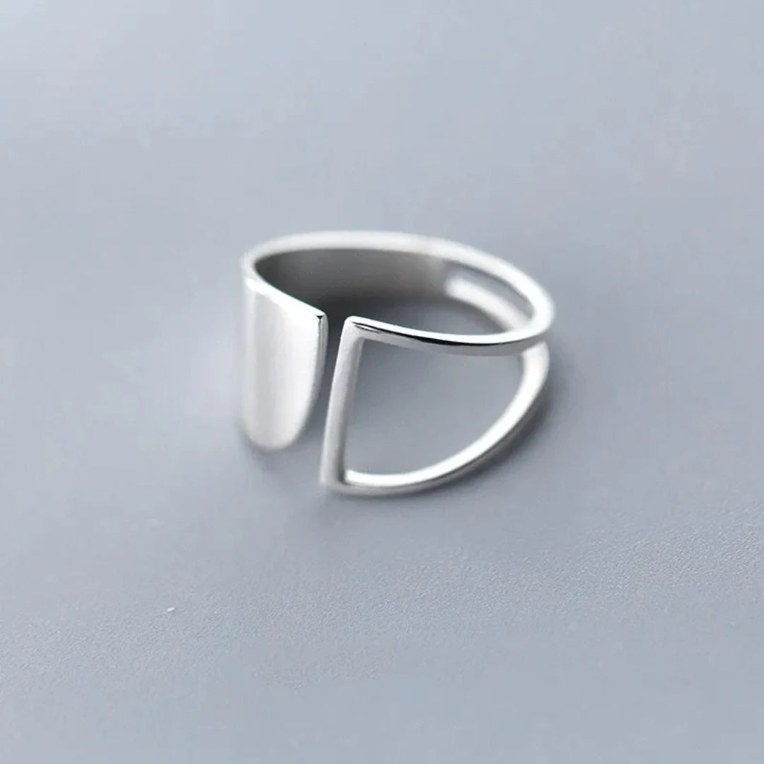 Vintage-Style Simple Silver-Tone Ring